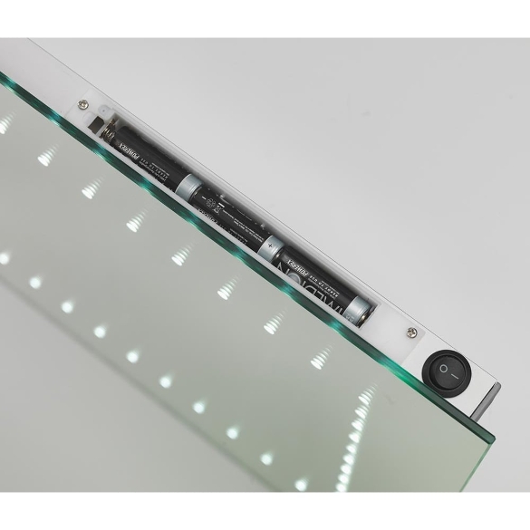 Atlanta Battery Operated Mirror with LED Lights - 2 Size Options